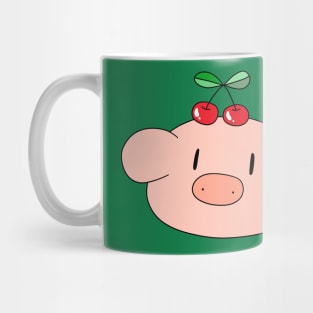 Cherry Pig Face Mug